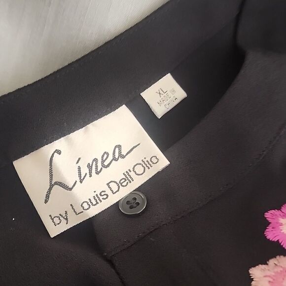 Linea by Louis dell'olio embroidery tunic style blouse bohemian - Picture 11 of 11